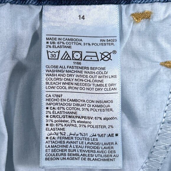 Old Navy High Rise Power Slim Straight Secret Slim Pockets Jeans Size 14 - Picture 9 of 12